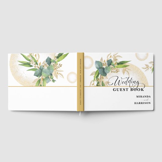 Goldherden und botanische Hochzeiten Gästebuch (Voll)