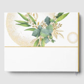 Goldherden und botanische Hochzeiten Gästebuch (Rückseite)