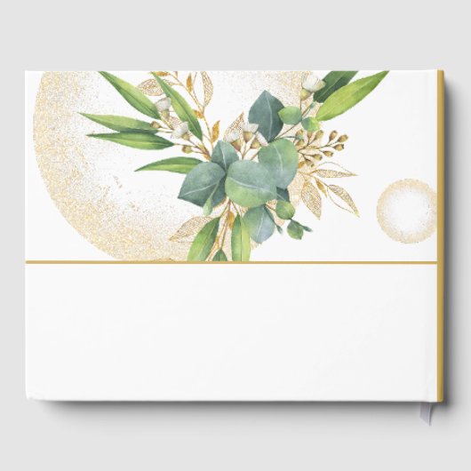 Goldherden und botanische Hochzeiten Gästebuch (Rückseite)