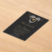 Goldherz Acryleinladungen (Ablage )