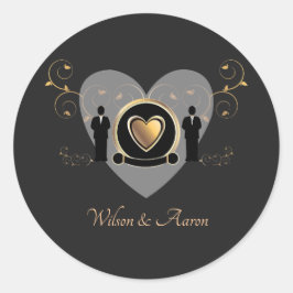 Goldherz | Aufkleber