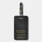 Goldherz Gepäckanhänger (Rückseite vertikal)