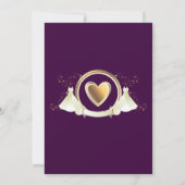 Goldherz-Hochzeit | SAVE THE DATE (Rückseite)