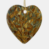 Goldherz Keramik Ornament (Rechts)