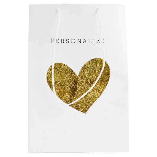 Goldherz Mittlere Geschenktüte (Vorderseite)