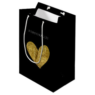 Goldherz Mittlere Geschenktüte