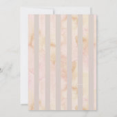 Goldherz-Monogramm-Hydrangea-Hochzeit Einladung (Rückseite)