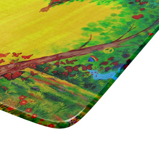 Goldherz-Schneidebrett Schneidebrett (Ecke)