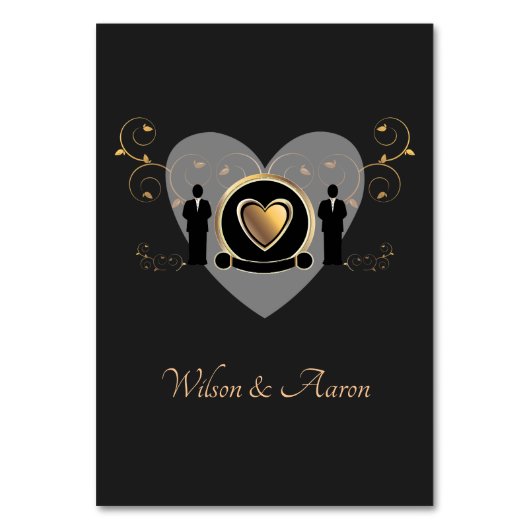 Goldherz | TISCHNUMMER (Rückseite)