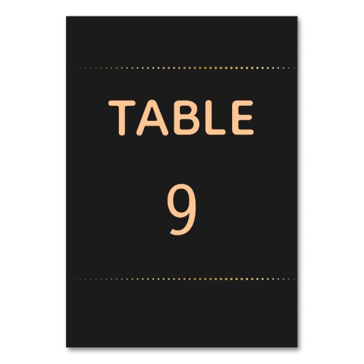 Goldherz | TISCHNUMMER (Vorderseite)