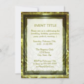 Goldherz-und -engels-Flügel Einladung (Vorderseite)