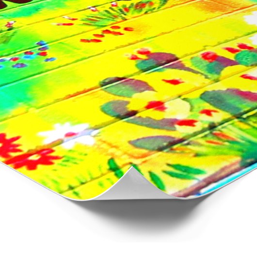 Goldherz-Wandposter Poster (Ecke)