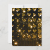 Goldherzen-Abschluss Einladung (Rückseite)