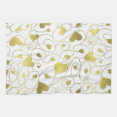 Goldherzen Geschirrtuch (Horizontal)