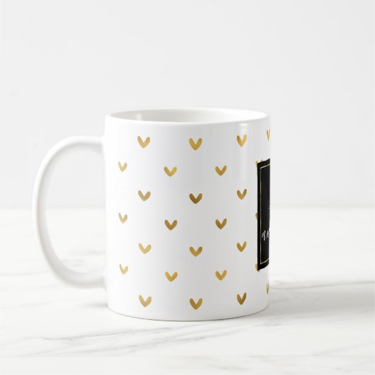 Goldherzen Kaffeetasse (Links)