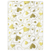 Goldherzen Klemmbrett (Rückseite)