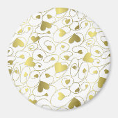 Goldherzen Magnet (Vorne)