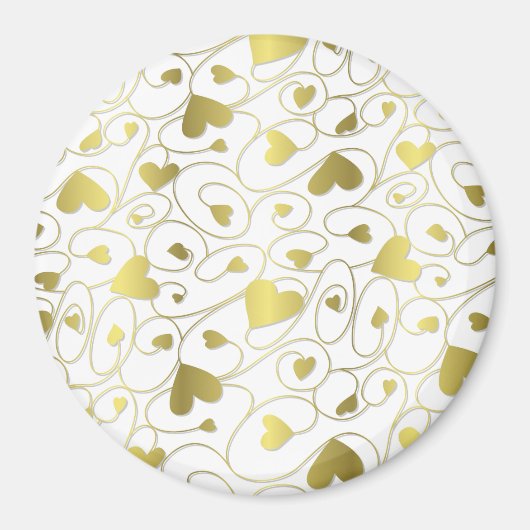 Goldherzen Magnet (Vorne)