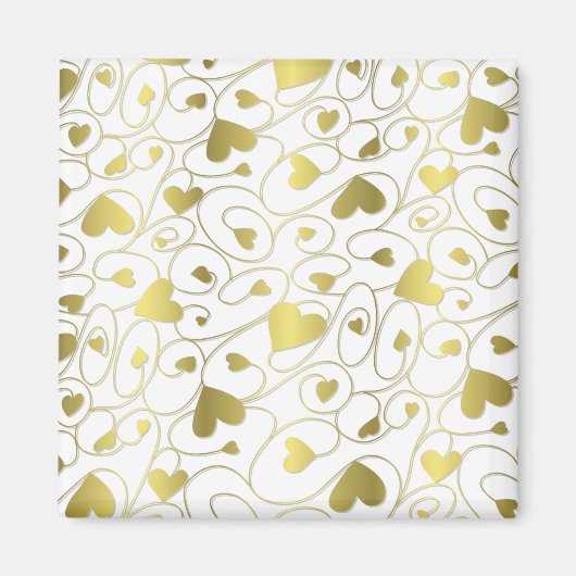 Goldherzen Magnet (Vorne)