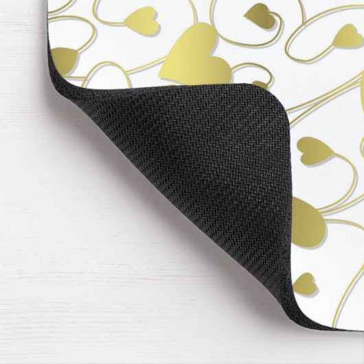 Goldherzen Mousepad (Ecke)