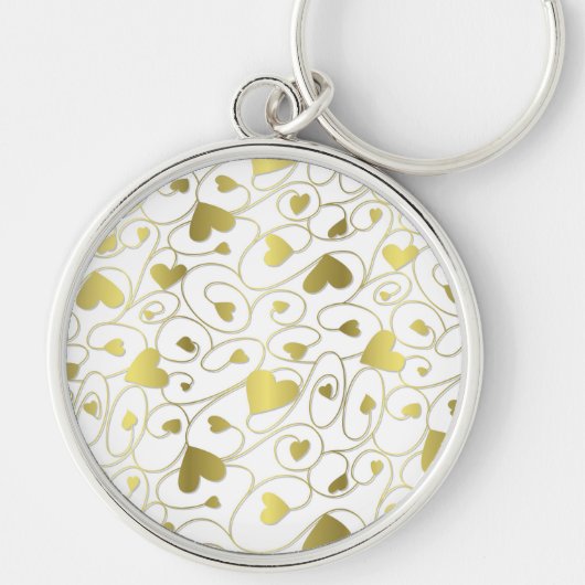 Goldherzen Schlüsselanhänger (Vorne)