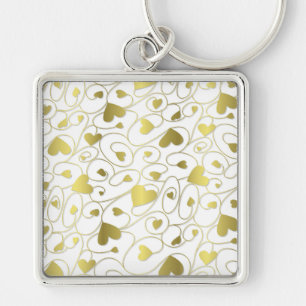 Goldherzen Schlüsselanhänger