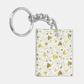 Goldherzen Schlüsselanhänger (Vorderseite links)