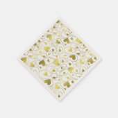 Goldherzen Serviette (Ecke)