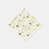 Goldherzen Serviette (Ecke)