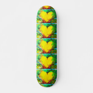 Goldherzen-Skateboard Skateboard