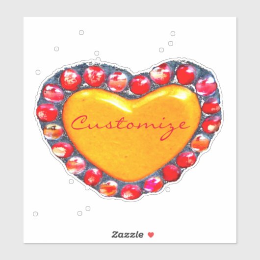 Goldherzen Thunder_Cove Aufkleber (Blatt)