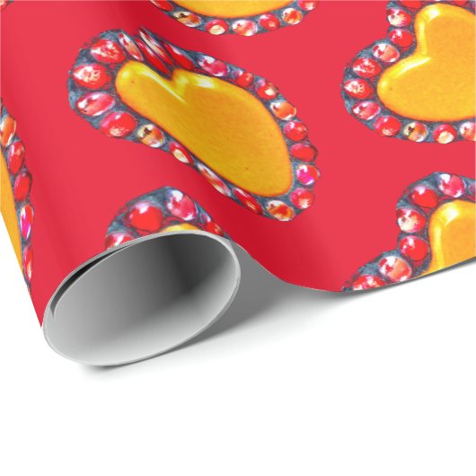 Goldherzen Thunder_Cove Geschenkpapier (Rolleneckpunkt)