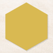 Goldhexagon-Spitze-Tipp Untersetzer (Vorderseite)