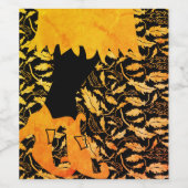 Goldhexe Weinetikett (Einzelnes Label)