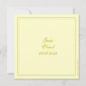 Goldhindu-Hochzeit Einladung (Rückseite)