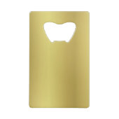 Goldhintergrund-Schablone Kreditkartenflaschenöffner (Vorderseite)