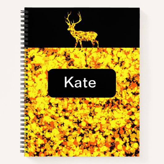 Goldhirsche Notizblock (Vorderseite)