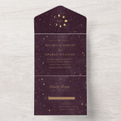 Goldhochzeit All In One Einladung (Innen Boden)