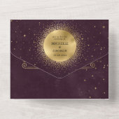 Goldhochzeit All In One Einladung (Rückseite)