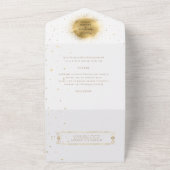 Goldhochzeit All In One Einladung (Außenbereich)