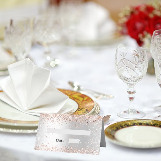 Goldhochzeit der Silberne Rose Platzkarte