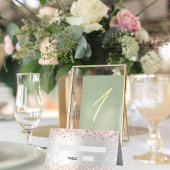 Goldhochzeit der Silberne Rose Platzkarte