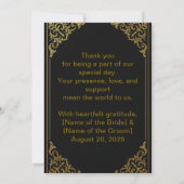 Goldhochzeit Einladung _arabisch und englisch Desi (Rückseite)