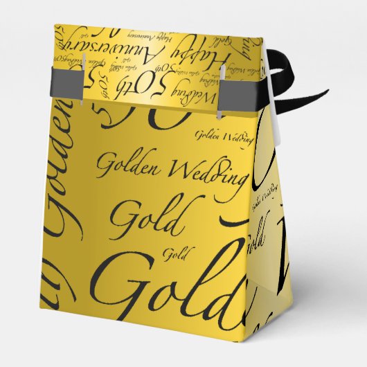 Goldhochzeit Geschenkschachtel (Rückseite)