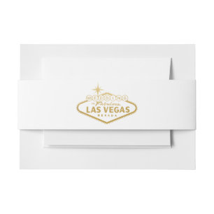 Goldhochzeit IN DER AUSWAHL-FARBE Las Vegass U Einladungsbanderole