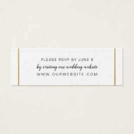 Goldhochzeit Rsvp Website-Karte