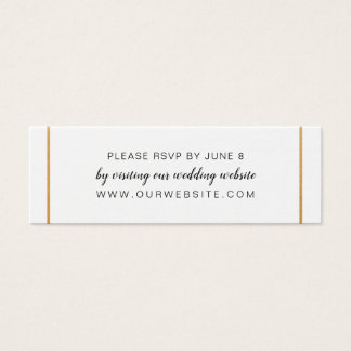 Goldhochzeit Rsvp Website-Karte