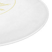 Goldhochzeit Schneidebrett (Ecke)