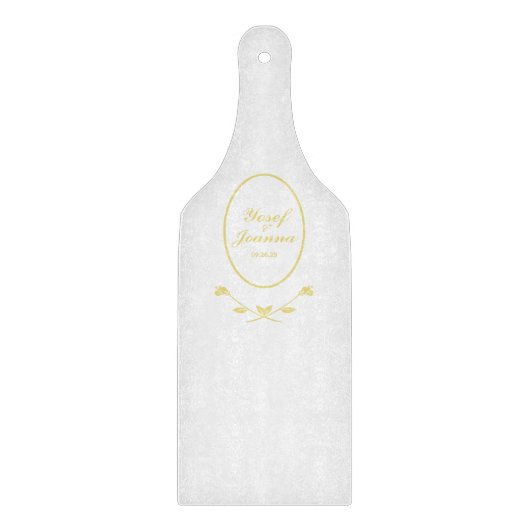 Goldhochzeit Schneidebrett (Vorderseite)