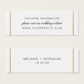 Goldhochzeit-Website oder Informationskarte (Vorne & Hinten)